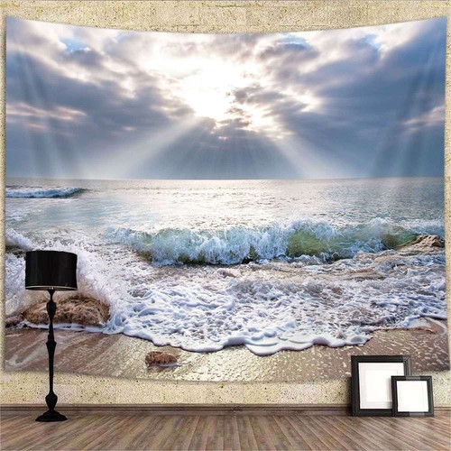 Morgendämmerung strand wellen - morgendämmerung,