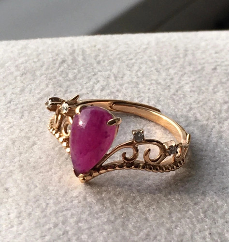 Vintage kronen design 750 gold - vintage,