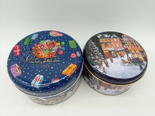 2 Blechdosen Weihnachten Fackelmann Vintage Aufbewahrung - Ohne Inhalt 587