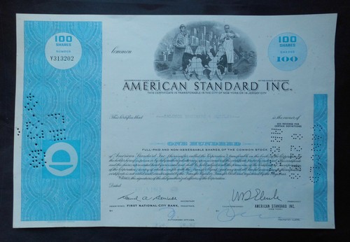 Alte aktie american standard - american,