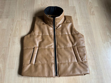 MADE IN ITALY WUNDERSCHÖNE KUNSTLEDER WESTE LAGENLOOK la bass kekoo