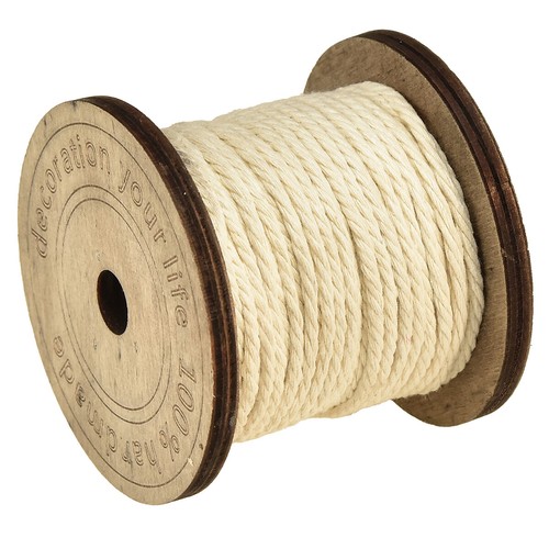 Deko baumwollkordel creme 2mm - baumwollkordel,