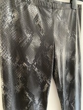 Leggings Wetlook Reptil Muster Sexy Größe L Damen Neu