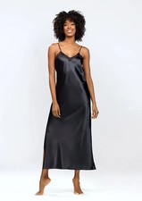 Damen Nachthemd Satin