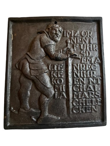 Wandrelief gusseisen ritter - wandrelief,