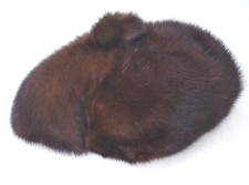 Pelzmütze dunkelbraun nerz - pelzmütze, dunkelbraun,