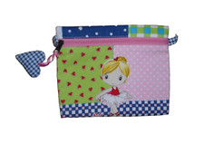 kleine Tasche genäht  Krimskrams Kosmetik Geschenk Unikat Patchwork Tänzerin