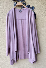 ❤️Ulla Popken Edel  Cardigan Asymmetrisch Langarmige ,Altrosa Gr. 50/52 NeuW