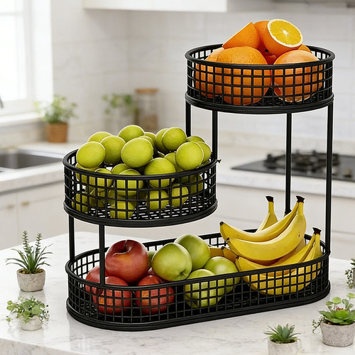 Ebenen obst etagere obstkorb - 3,