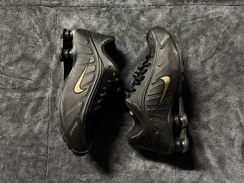 Nike shox schwarz gold - nike, schwarz/gold