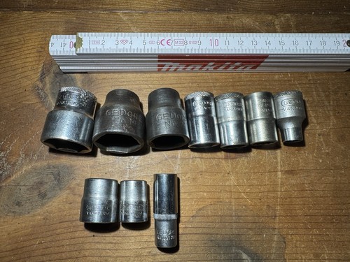 10x gedore stecknüsse - 10x, 1/2“