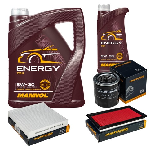 Inspektionspaket mannol - inspektionspaket, 6l