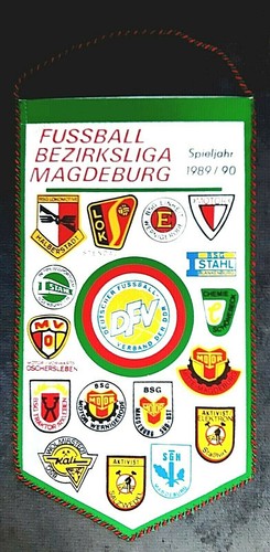 Genuine pennant gdr football - pennant,
