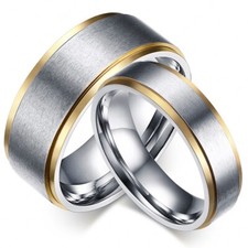 Partnerring Edelstahl - Verlobungsring Ehering Hochzeitsring Freundschaftsring