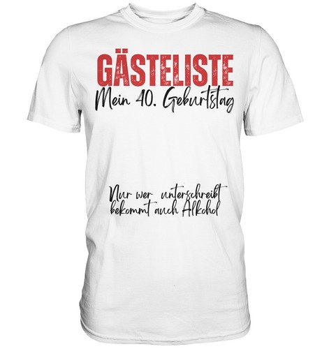 Shirt geburtstag party - t-shirt,