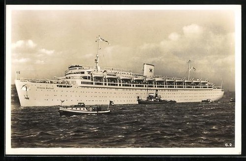 Passagierschiff wilhelm - ak,