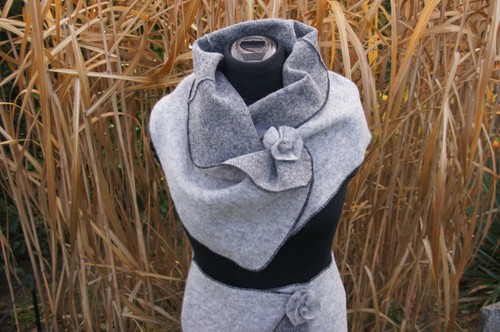 Wende cacheur aus wolle tuch - wende,
