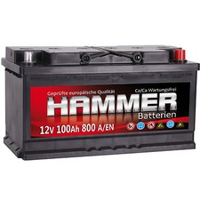 Autobatterie hammer 12v 100ah - 12v,