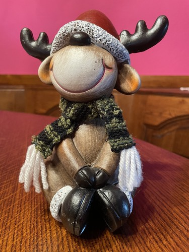 Sitzender elch figur - sitzender,