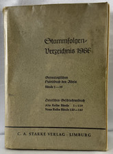 "Stammfolgen Verzeichnis 1966"