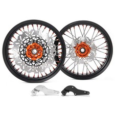 Für KTM 17" Supermoto Felgen Radsatz Bremsscheiben SX XC SXS EXC XC-W EXC-F XC-F