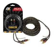ESX DSC5 - 5 Meter Cinch-Audio-Stereokabel für Verstärker / Endstufe