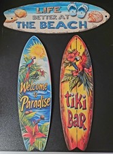 3er SET HOLZ DEKO - SCHILDER "