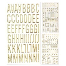 Goldene Buchstaben-Aufkleber