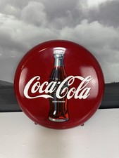 Coca-Cola Emaille Schild – rund ca. 30 cm – Flaschenmotiv – Schutzmarke