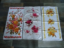3x Retro Handtuch Flower Power