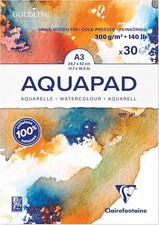 Clairefontaine Aquarellblock AQUAPAD DIN A3 300 g/qm 30 Blatt