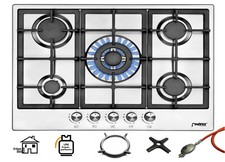 Phönix PS-701T Einbau Gaskochfeld Edelstahl Kochfeld 70 cm Gaskocher 5 Flammen