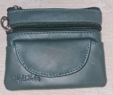 Echt Leder Schlüsselmäppchen  Grün Schlüßeltasche Schlüsseletui.