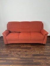 Sofa 3-Sitzer mit Armlehne, Stoff, Polstersofa, Loungesofa elektrisch  