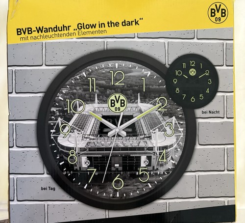 Bvb wanduhr glow - bvb,
