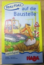 HABA 4541 Ratz-Fatz auf die Baustelle Vollständig Lernspiel ab 3+, 1-6 Spieler