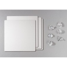 Glastischset Alu-Optik für