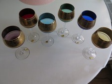 Weingläser alt Kristall mit