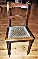 Stuhl, Polster,gedrechselt