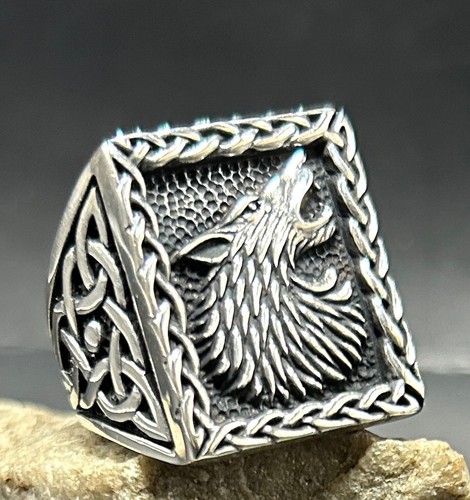 Wolf ring herrenring 925 - herrenring,