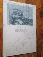 HAMBURG AUS DEM RATHAUSKELLER POSTKARTE 189 DER rENTNER 1898 NACH KIEL