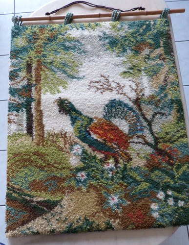 Knüpfteppich auerhahn - knüpfteppich, auerhahn"