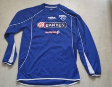 GRESVIK IF Trikot blau, langarm, 11, UMBRO Gr. M,  POST BANKEN, NORWEGEN, SELTEN
