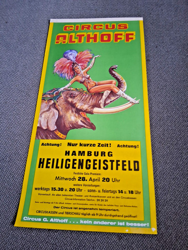 1982 hamburg plakat 66x33 - plakat,