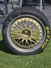 Original Audi V8 DTM Rad mit BBS Felge u. Dunlop Intermediate Absolute Rarität!!