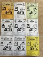 9 Programmhefte master of Speedway Moorwinkelsdamm 2001 - 2013