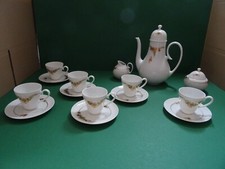 Rosenthal Romanze in Dur Mokkaservice 6 Personen  15 Teile