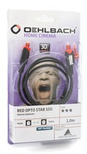 Oehlbach Red Opto Star 100 optisches digital Kabel Lichtleiter 1m Toslink 190