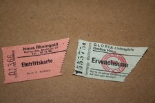 Vintage Eintrittskarte Haus