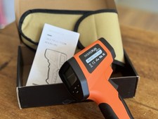 Infrarot Thermometer Industrie Digital IR Laser Temperaturpistole DE C/F